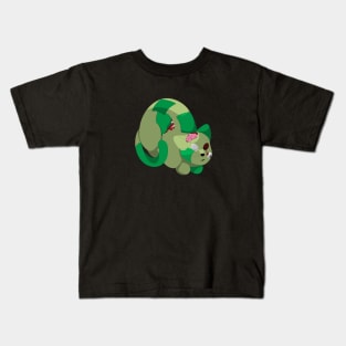 The Zombie Cat (second version) Kids T-Shirt